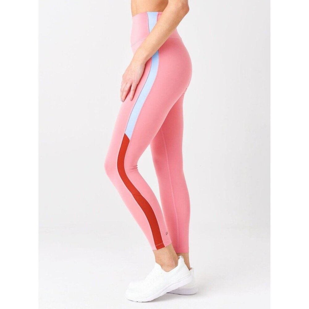 Splits59 Women's Large Claudia‎ High-Waist Techflex 7/8 Legging Pink